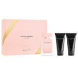 Narciso Rodriguez For Her EDP lõhnastatud vesi naistele, 50 ml + tělové mléko, 50 ml + sprchový gel, 50 ml