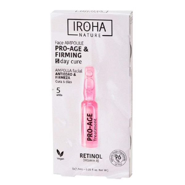 Näonahka taastavad ampullid Iroha Retinol Pro-Age Treatment Ampoule Shot, 5 x 1,5 ml