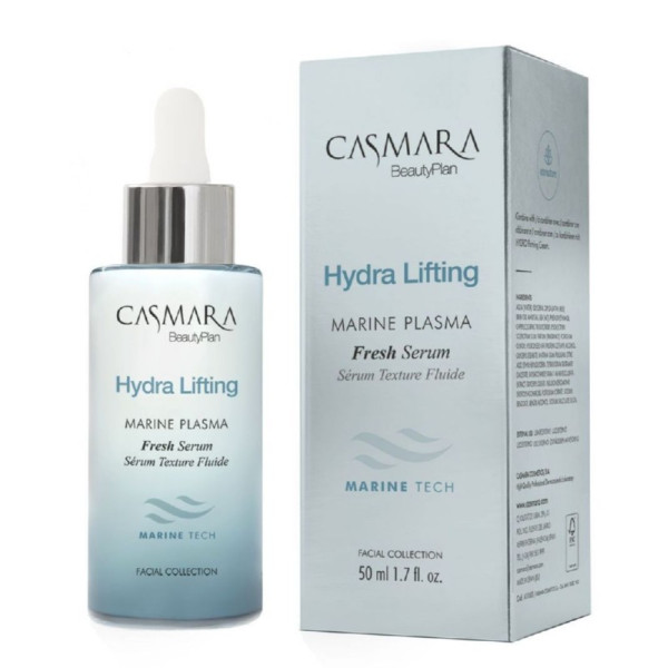 Pinguldav näoseerum Casmara Hydra Lifting Marine Plasma Fresh Serum, sobib küpsele, kuivale näonahale, 50 ml