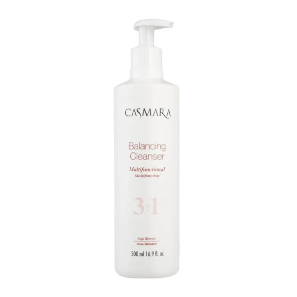 Näopuhastusvahend Casmara Balancing Cleanser Multifunctional 3 in 1, kõikidele nahatüüpidele, Goya marja ekstraktiga, 500 ml