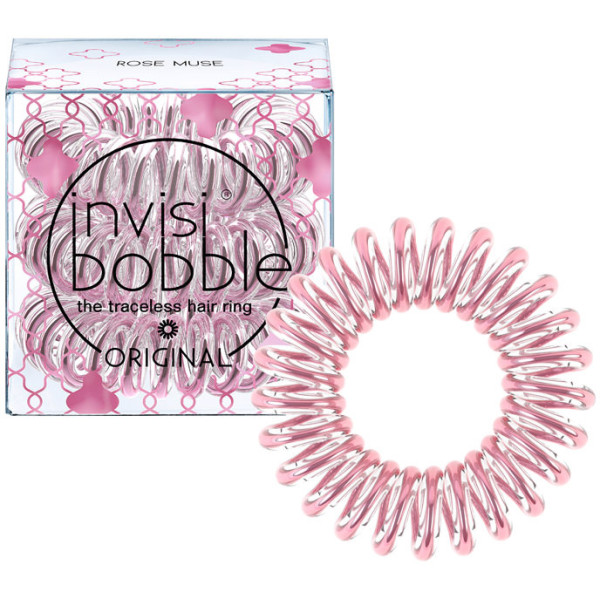 Kummipaelad juustele Invisibobble Time To Shine Rose Muse, 3 tk.