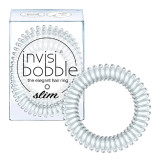 Kummipaelad juustele Invisibobble Slim Crystal Clear, 3 tk.