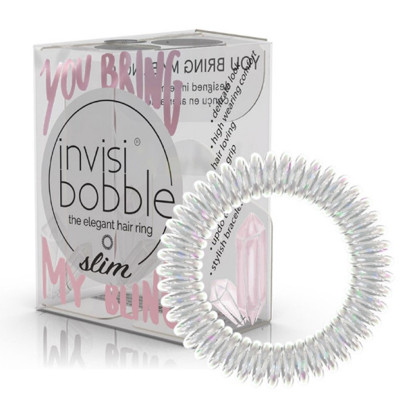 Invisibobble Slim Traceless Hair Ring Sparks Flying You Bring my Bling, 3 tk.