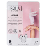 Kätemask Iroha Anti-Age Hand Mask Triple Hyaluronic Acid & Bakuchiol NHAND915 küpsele nahale hüaluroonhappega, 1 paar kindaid