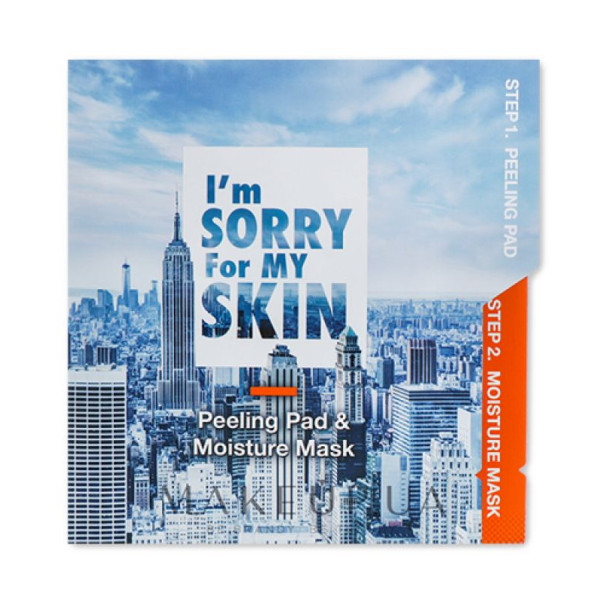 Mask rasusele näonahale I'm Sorry for My Skin Peeling Pad & Moisture Mask, 2 sammu