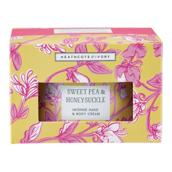 Käte- ja kehakreem Heathcote & Ivory Sweet Pea & Honeysuckle Intense Hand & Body Cream, 200 ml