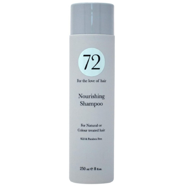 72 HAIR Nourishing Shampoo toitev šampoon loomulikele ja värvitud juustele, 250 ml