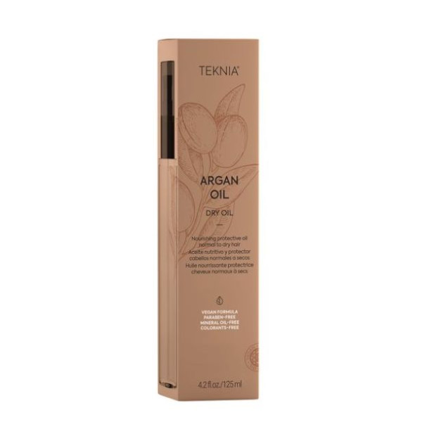 Juukseõli Lakme Teknia Argan Dry Oil, kerge tekstuur, ei koorma juukseid, 125 ml