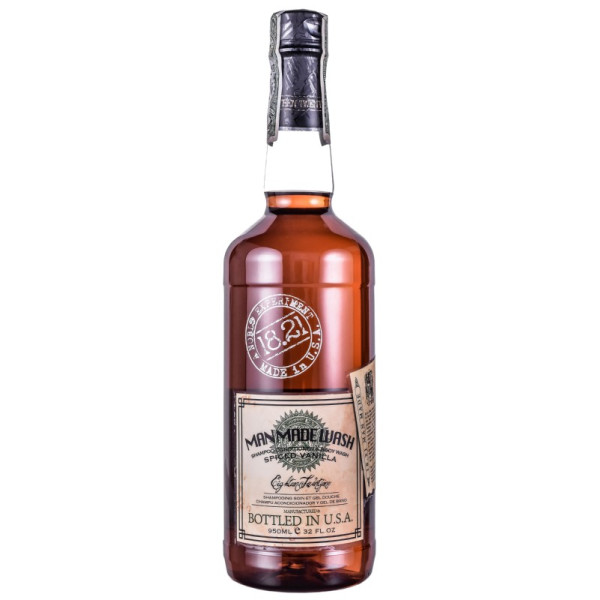 Multifunktsionaalne toode meestele 3 ühes: tugevdav šampoon, palsam ja kehapesu ühes 18.21 Man Made Wash Spiced Vanilla, 946 ml