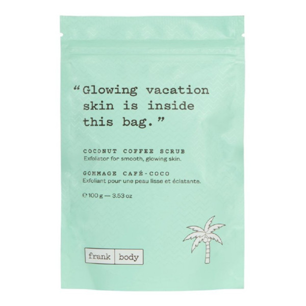 Frank Body Coconut Coffee Scrub kehakoorija kookosõli, viinamarjaseemneõli, C-, D- ja E-vitamiinidega, 100 g