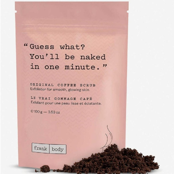 Frank Body Original Coffee Scrub kehakoorija kohvipaksu, mandliõli, E-vitamiini ja meresoolaga, 100 g