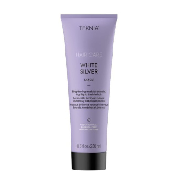 Lakme Teknia White Silver Mask, neutraliseeriv kollast tooni juuksemask, 250 ml