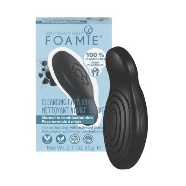 Tahke näopesuvahend Foamie Face Bar Too Coal To Be True, normaalsele ja kombineeritud nahale