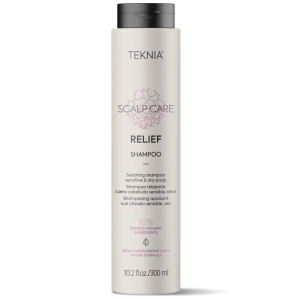 Lakme Teknia Scalp Care Relief Shampoo, sulfaadivaba, tundlikule ja kuivale peanahale, 300 ml