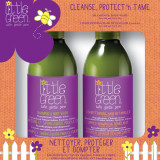 Little Green Cleanse, Protect'n Tame juuksehoolduskomplekt lastele: šampoon-kehapesuvahend, 240 ml ja lahtistav aine, 240 ml