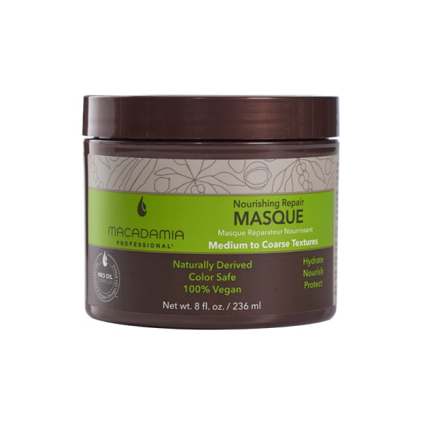 Macadamia Nourishing Repair Masque toitev, niisutav juuksemask kuivadele juustele, 236 ml