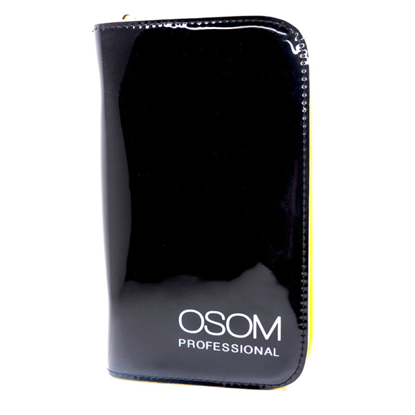 Osom Professional Black Scissor Case OSOMCASEBL kohver kääride jaoks, must värv, 2 kääri ja kamm