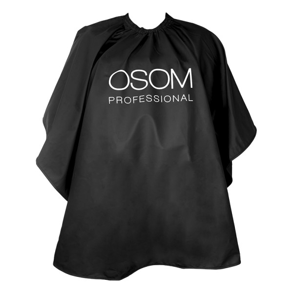 Osom Professional Cutting Cape OSOM260001CAPE keeb värvimiseks, must, veekindel, 120 x 128 cm