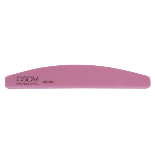 Osom Professional, Half Moon Shape SD1793240240 küüneviil poleerimiseks, roosa, 240/240, 1 tk., 1/12