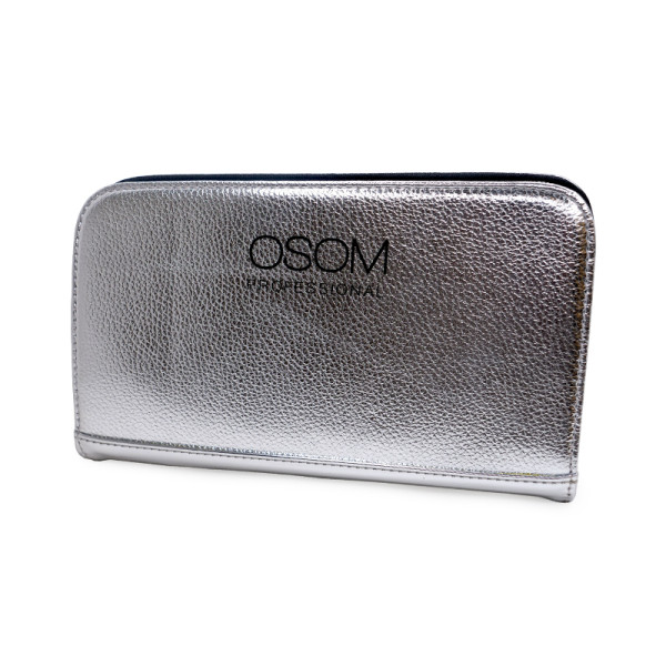 Osom Professional Silver Scissor Case OSOMCASESILV kohver kääride jaoks, hõbedane, 4 kääride jaoks