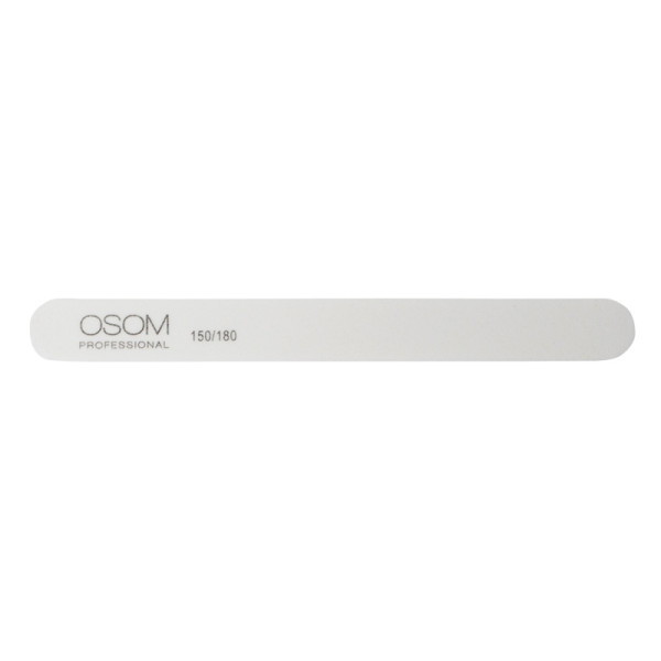 Osom Professional, Straight Shape küüneviil, valge, 150/180, 1 tk., 1/12