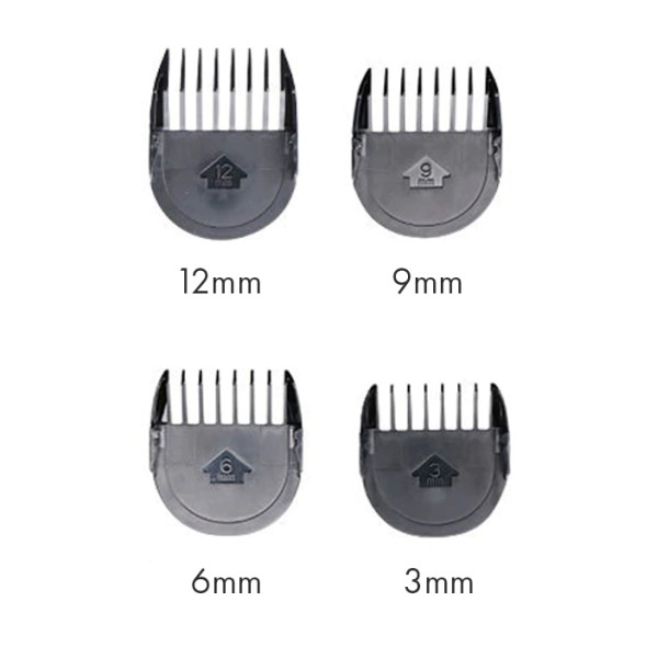 Täiendavad kammid OSOM Professional Hair Clipper P9 kammile HCP9, 3 mm, 6 mm, 9 mm, 12 mm