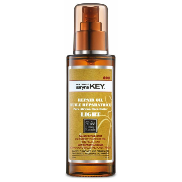 Juukseõli Saryna KEY Damage Light Repair Pure African Shea Oil, sheavõiga, taastav, kahjustatud juustele, 110 ml