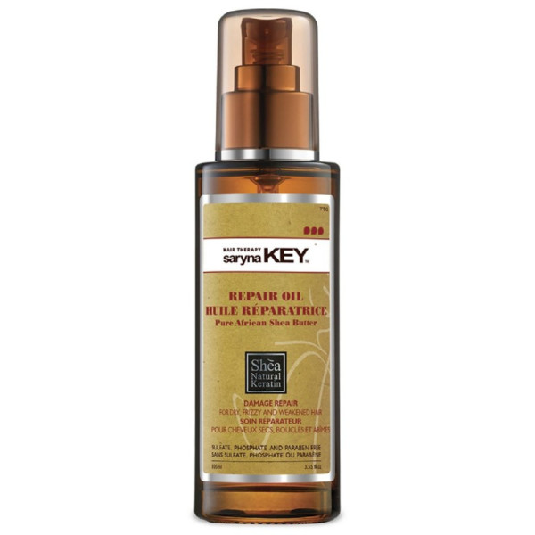 Juukseõli Saryna KEY Damage Repair Pure African Shea Oil sheavõiga, taastav, kahjustatud juustele, 110 ml