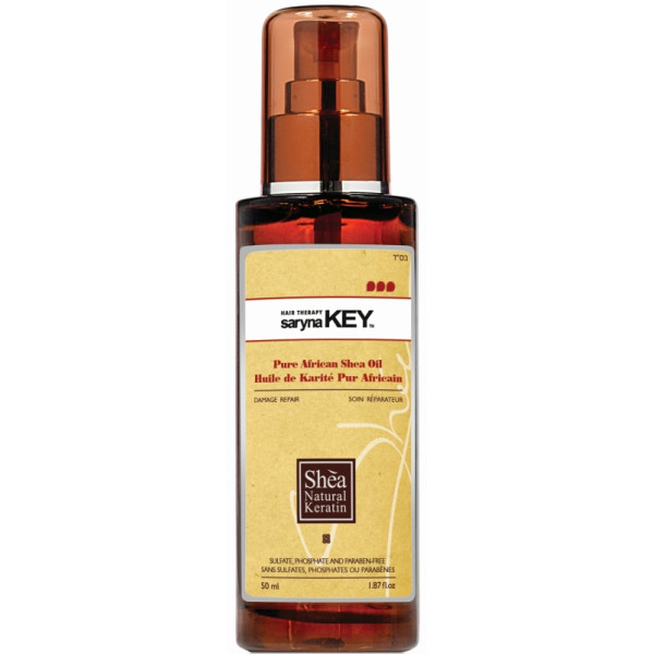 Juukseõli Saryna KEY Damage Repair Pure African Shea Oil sheavõiga, taastav, kahjustatud juustele, 50 ml