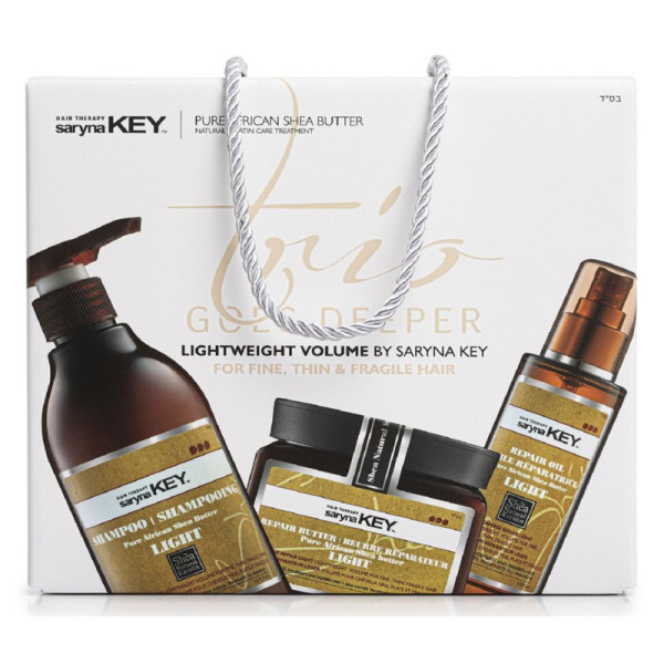 Juuksehoolduskomplekt Saryna KEY Trio Goes Deeper Damage Light Set, ei koorma juukseid: mask, 500 ml, šampoon, 500 ml, juukseõli, 105 ml