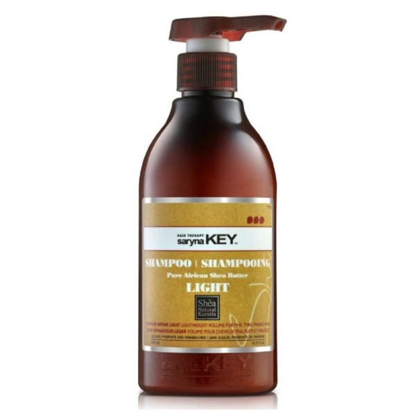 Juuksešampoon Saryna KEY Damage Light Pure African Shea Shampoo, sheavõiga, taastav, mittekaaluv, kahjustatud juustele, 300 ml