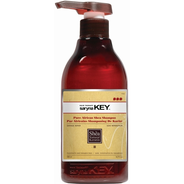 Juuksešampoon Saryna KEY Damage Repair Pure African Shea Shampoo sheavõiga, taastav, kahjustatud juustele, 1000 ml