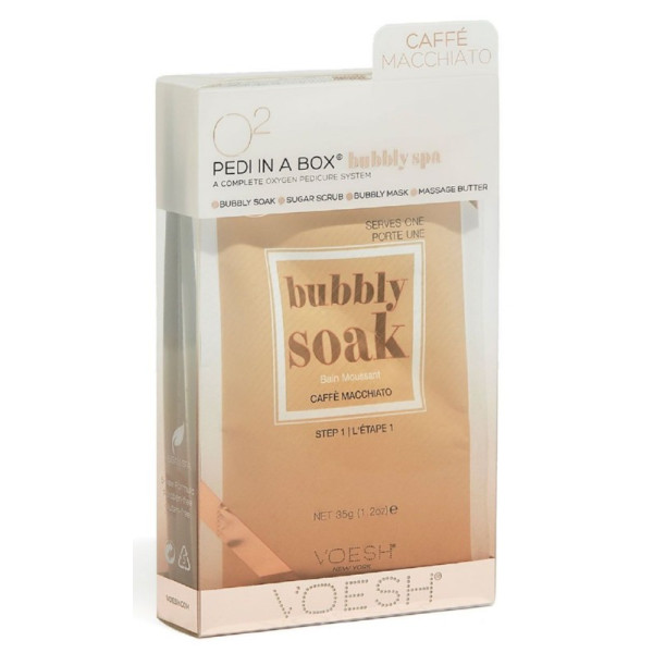 Jalahooldus Voesh Pedi In A Box 4 in 1 Bubbly Spa Caffe Macchiato, 4 etappi