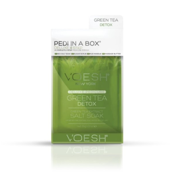 Jalahooldus Voesh Pedi In A Box 4 in 1 Green Tea Detox, rohelise tee ekstraktidega, detoksifitseerib jalgu