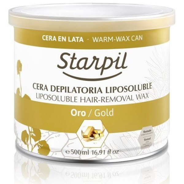 Soe depilatsioonivaha Starpil, looduslik - kullaosakestega, 500 ml