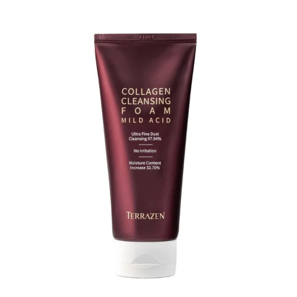 Terrazen Collagen Cleansing Foam Mild Acid näopuhastusvahend kollageeniga tundlikule näonahale, 140 ml