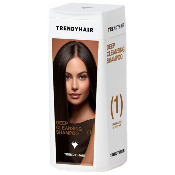 Trendy Hair SPANISH LATTE sügavpuhastav šampoon, puhastav, tugevdav šampoon juustele, 100 ml