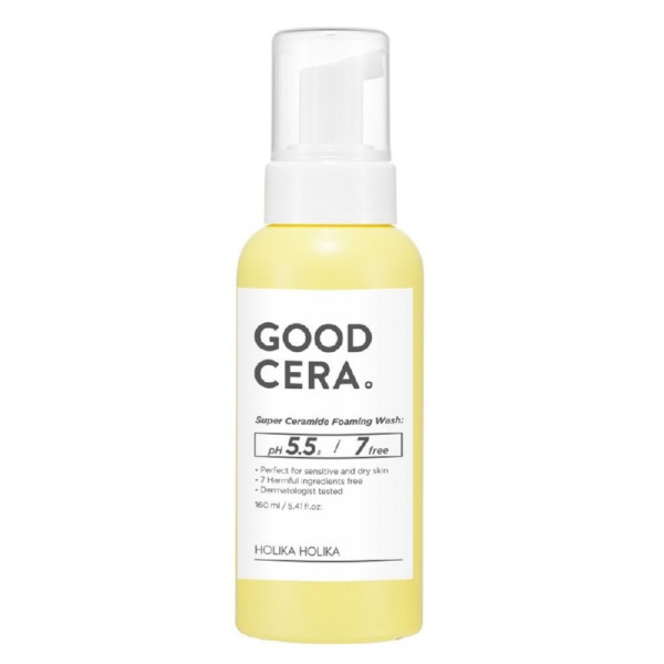 Puhastav näovaht keramiididega Holika Holika Good Cera Super Ceramide Foaming Wash, kuivale, tundlikule näonahale, 160 ml