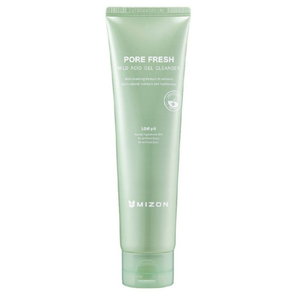 Mizon Pore Fresh Mild Acid Gel Cleanser, puhastab tõhusalt ummistunud poorid, 150 ml