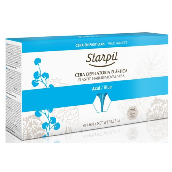 Madala temperatuuriga sulav vaha depilatsiooniks Starpil Film Wax Blue, sinine, ekstraelastne, 1 kg