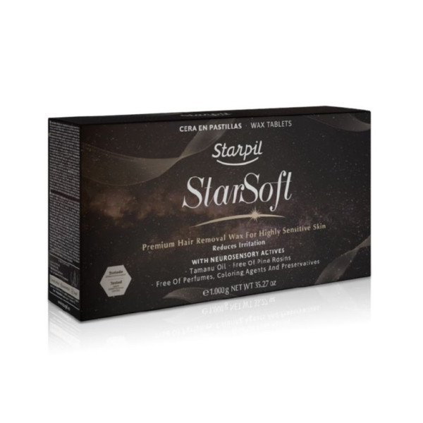 Madala temperatuuriga sulav vaha depilatsiooniks Starpil StarSoft Wax Tablets, ülitundlikule nahale, 1 kg