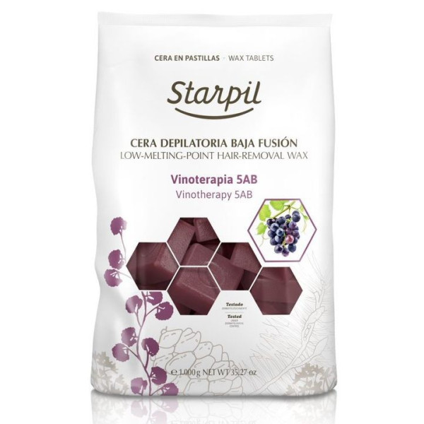 Madala temperatuuriga sulav vaha depilatsiooniks Starpil, veiniteraapia, 1 kg