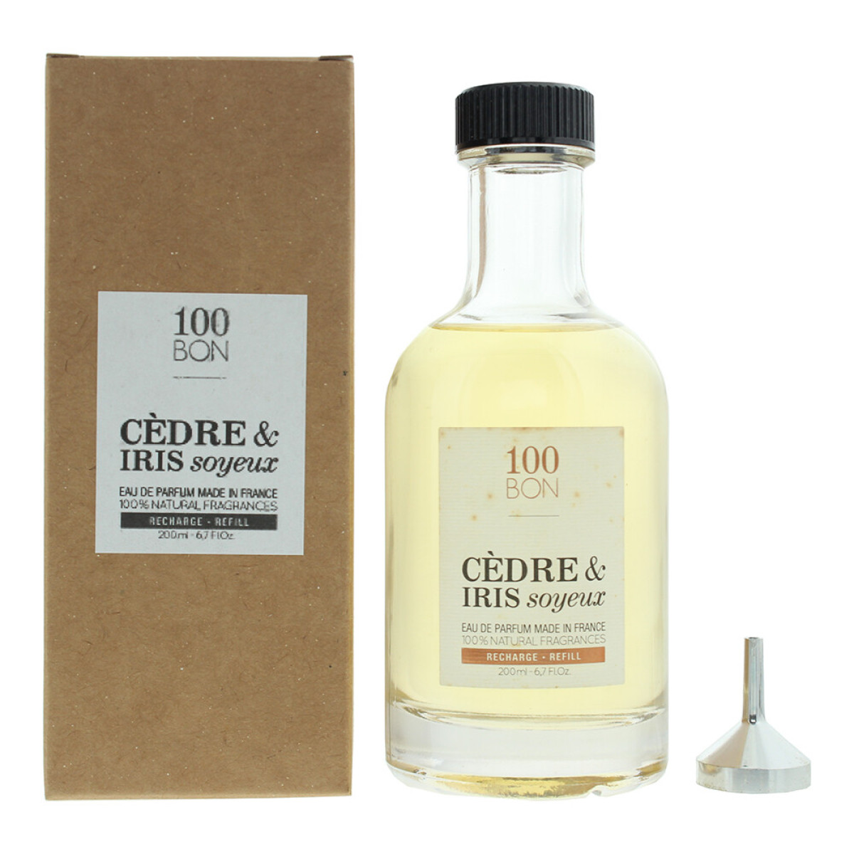100 Bon Cedre & Iris Soyeux EDP lõhnastatud vesi unisex Refill, 200 ml