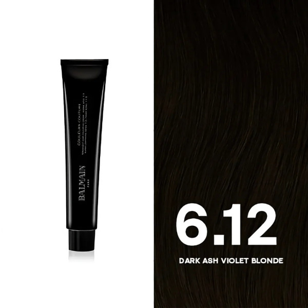 Balmain Professionnel Couleurs Couture Permanent Hair Dye 6.12 Dark Ash Violet Brown, 60 ml