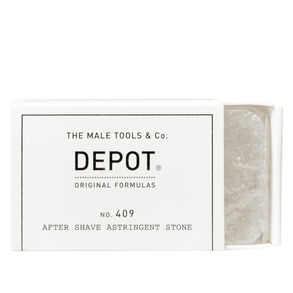 Depot 400 Shave Specifics No. 409 Potassium Alum Soothing After-Shave Astringent Stone, 90 g