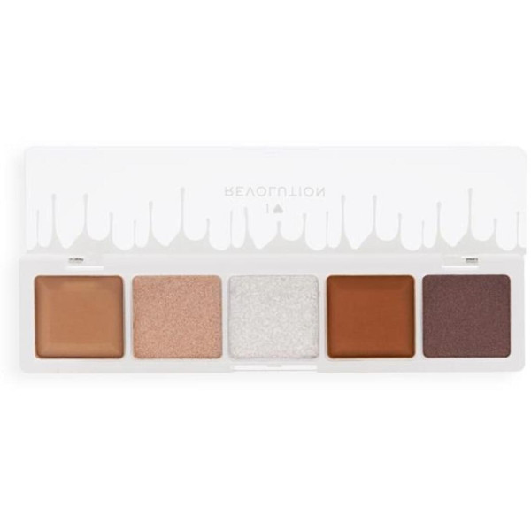 I Heart Revolution Mini Chocolate Eyeshadow Palette White Vanilla Cream 5 Shades 5.5 g