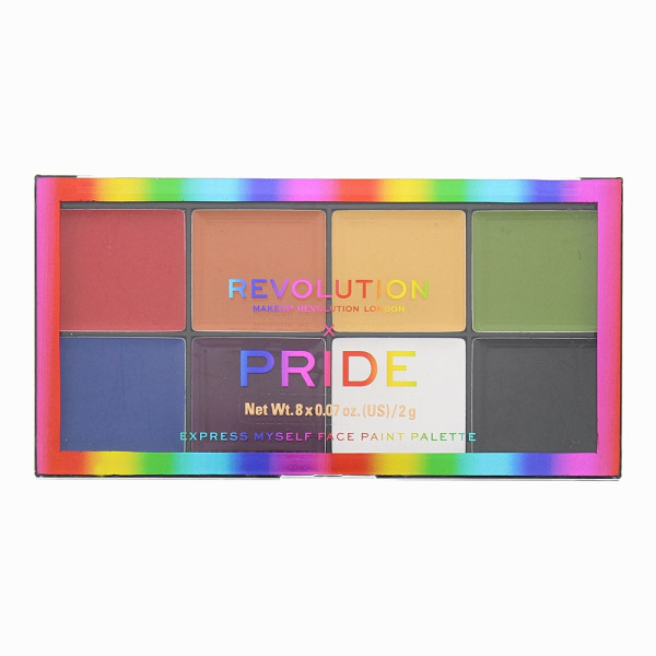Makeup Revolution Pride Express Myself Face Palette 8 Shades, 16 g