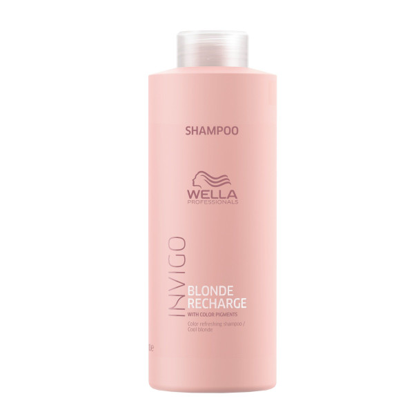 Wella Professionals Invigo Blonde Recharge Color Pigments Hair Colour Shampoo For Blonde Hair Cool Blonde, 1000 ml