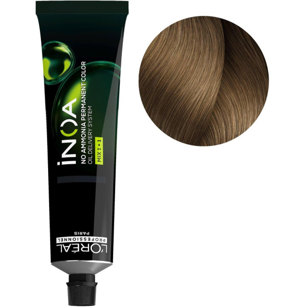 L'Oréal Professionnel Inoa Color juuksevärv, toon: 8 Light Blonde, 60 g