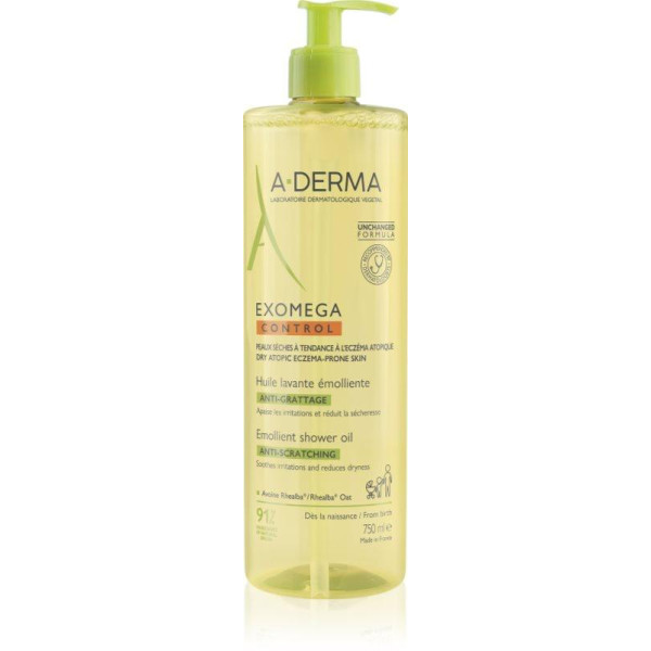 A-Derma Exomega Control Emollient Cleansing Oil dušiõli, 750 ml